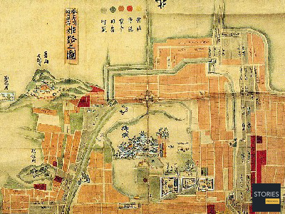 Himeji Castle (姫路城) A 1761 depiction of the castle complex | Stories Preschool