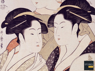Three Beauties of the Present Day, by Utamaro, c. 1793