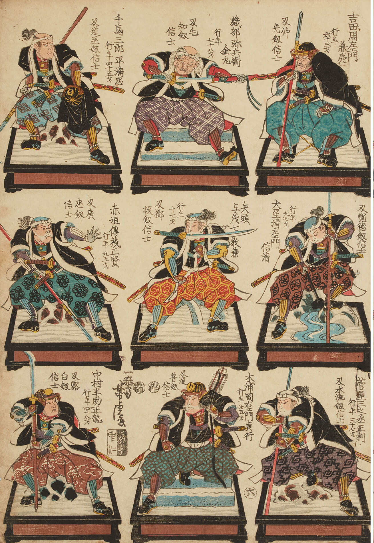 47 Ronin portraits by Utagawa Yoshitora