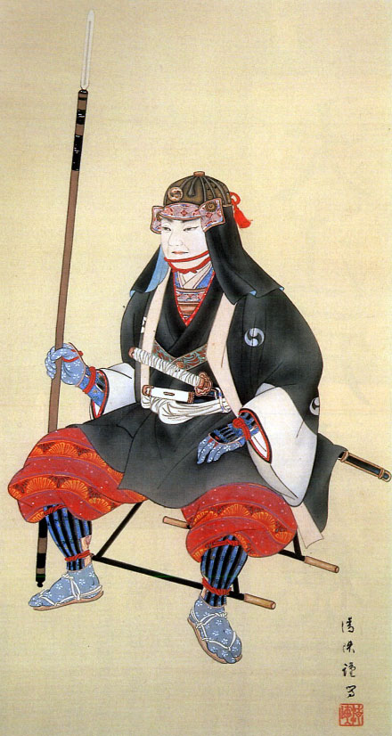 Portrait painting of Ōishi Yoshio. He is known as the leader of the Forty-seven Rōnin in their 1703 vendetta.