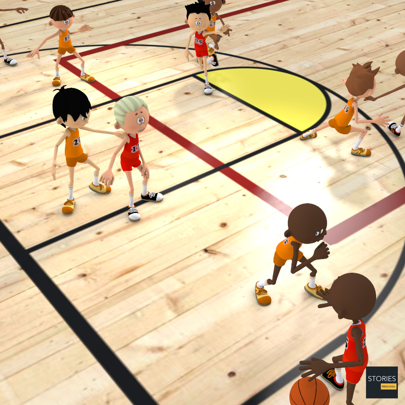 Basketball Wheel offense - Stories Preschool
