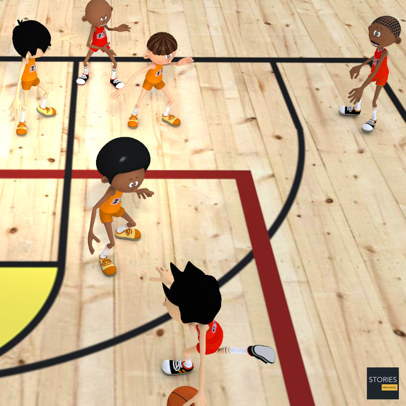 Basketball Triangle Offense - Stories Preschool