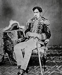 Emperor Meiji (3 November 1852 – 30 July 1912) was the 122nd emperor of Japan according to the traditional order of succession, reigning from 1867 until his death in 1912.