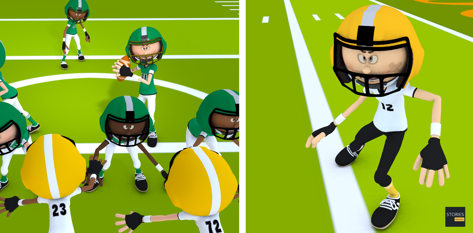 American Football Gameplay | Stories Preschool
