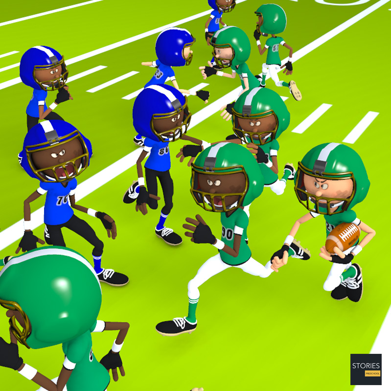 American Football Running Play | Stories Preschool