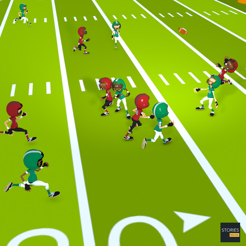 American Football Single Set Back (Offensive) | Stories Preschool