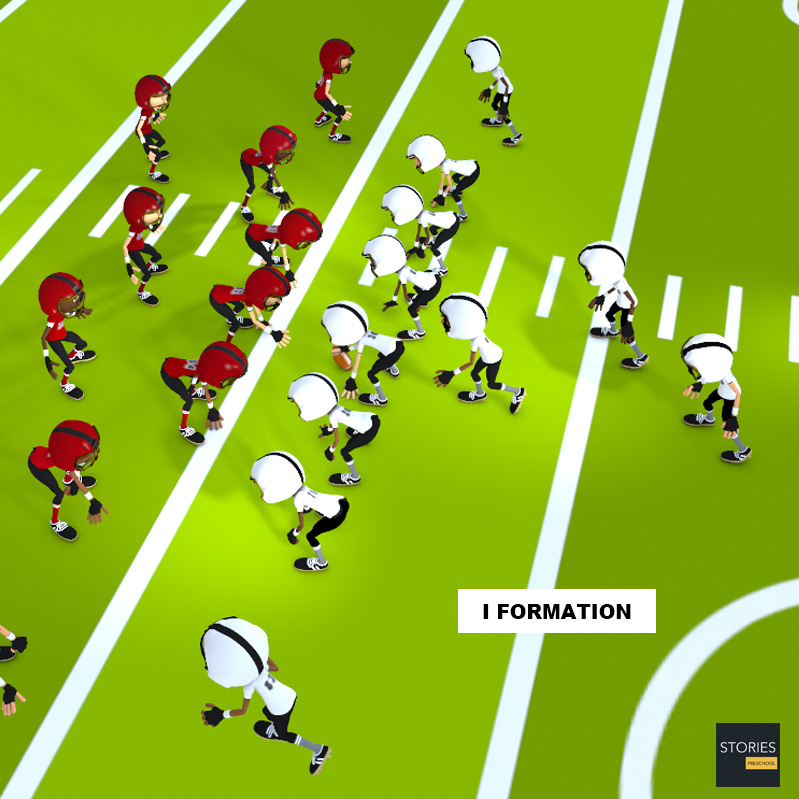 American Football I Formation (Offensive) | Stories Preschool