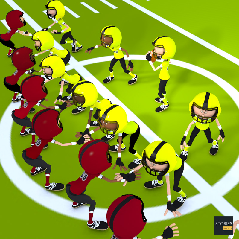 American Football Line of Scrimmage | Stories Preschool