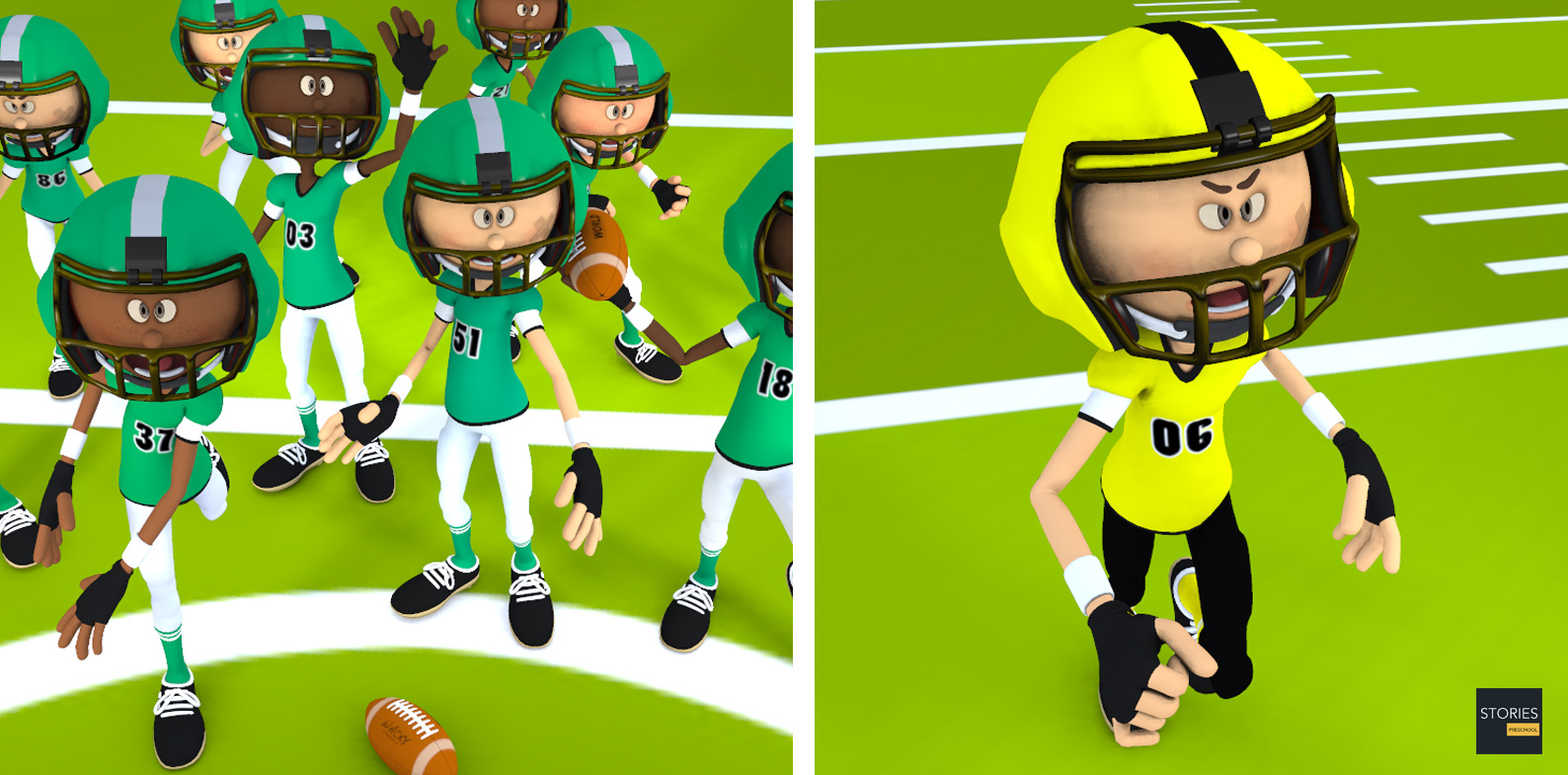 American Football Team Jerseys | Stories Preschool