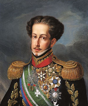 Dom Pedro I (12 October 1798 – 24 September 1834) was the founder and first ruler of the Empire of Brazil, where he was known as the Liberator. As King Dom Pedro IV, he reigned briefly over Portugal, where he also became known as the Liberator as well as the Soldier King.