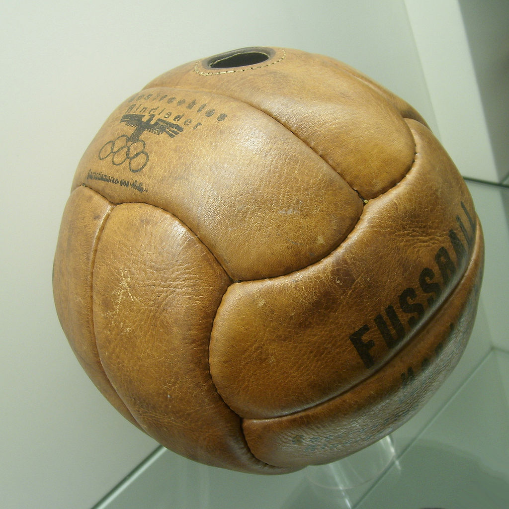 Soccer Football made in Germany in 1935 for the Summer Olympics 1936 | Stories Preschool