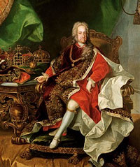 Charles VI (1 October 1685 – 20 October 1740) was Holy Roman Emperor and ruler of the Austrian Habsburg monarchy from 1711 until his death, succeeding his elder brother, Joseph I.