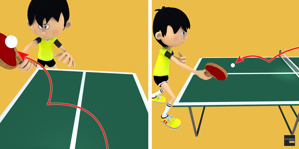 Types of strokes for Table Tennis | Stories Preschool